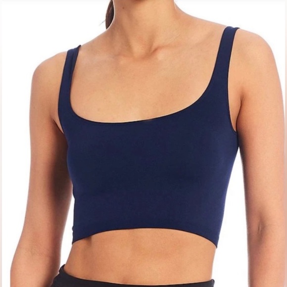 Free People Tops - Free People Scoop Neck Crop Top Navy Blue Size XS / S NWT